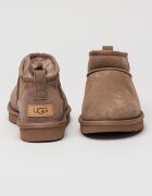 UGG Непромокаеми велурени боти Classic Ultra Mini с лесно обуване Светло кафяво