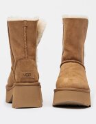 UGG Полускосени велурени ботуши Esmee Камел