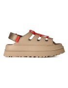 UGG Сандали Golden Glow от кожа и текстил Червен/Бежов