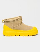 UGG Унисекс боти Classic Ultra Mini Жълт/Бежов