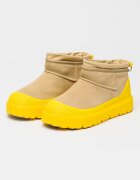 UGG Унисекс боти Classic Ultra Mini Жълт/Бежов