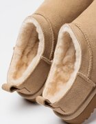 UGG Велурени боти Classic Micro Бежов