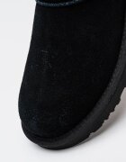 UGG Велурени боти Classic Micro Черен