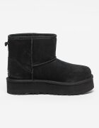 UGG Велурени боти Classic Mini Черен