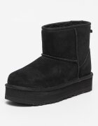 UGG Велурени боти Classic Mini Черен