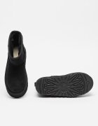 UGG Велурени боти Classic Mini Черен