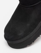 UGG Велурени боти Classic Mini Черен