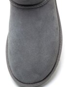 UGG Велурени боти Classic Mini II Сив
