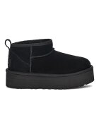 UGG Велурени боти Classic Ultra Черен