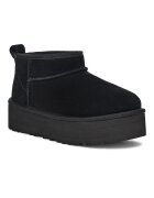 UGG Велурени боти Classic Ultra Черен