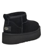 UGG Велурени боти Classic Ultra Черен
