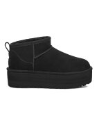 UGG Велурени боти Classic Ultra Mini Черен