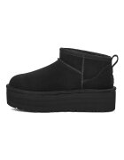 UGG Велурени боти Classic Ultra Mini Черен