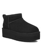 UGG Велурени боти Classic Ultra Mini Черен