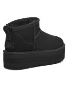 UGG Велурени боти Classic Ultra Mini Черен
