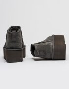 UGG Велурени боти Classic Ultra Mini Въглен сиво