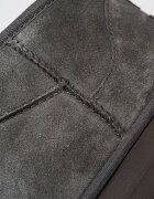 UGG Велурени боти Classic Ultra Mini Въглен сиво