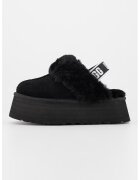 UGG Велурени чехли Funkette с отворена пета - Камел/Крем