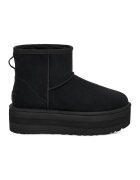 UGG Велурени непромокаеми боти Classic Mini с равна платформа