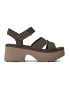 UGG Велурени сандали New Heights с велкро - Сиво-кафяв