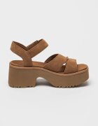 UGG Велурени сандали New Heights с велкро Светлокафяв