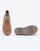 UGG Велурени зимни боти Classic Mini Dipper с текстил Бежов