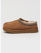 UGG Велурено сабо Tasman II с подплата от овча кожа - Тъмнокафяв/Бял/Карамел