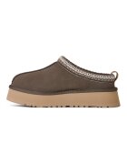 UGG Велурено сабо Tazz II с равна платформа Камел/Ледено синьо