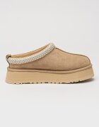 UGG Велурено сабо Tazz с равна платформа Бежов