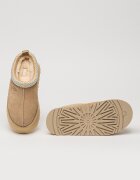 UGG Велурено сабо Tazz с равна платформа Бежов
