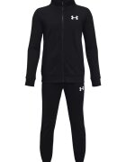 Under Armour Анцуг с цип и лого за фитнес Knit Бял/Черен