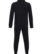 Under Armour Анцуг с цип и лого за фитнес Knit Бял/Черен