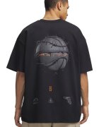 Under Armour Баскетболна тениска Hoops с памук Черен/Мандарина