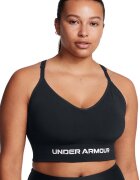 Under Armour Безшевно фитнес бюстие Vanish с лого