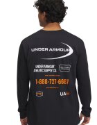 Under Armour Блуза с лого Черен/Оранжев