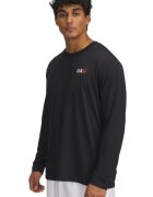 Under Armour Блуза с лого Черен/Оранжев