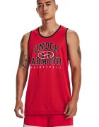 Under Armour Двулицев баскетболен топ Baseline - Червен/Черен
