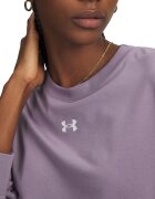 Under Armour Фитнес блуза Boxy с овално деколте Лилав