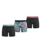 Under Armour Фитнес боксерки Performance Tech - 3 чифта Тюркоаз/Tъмносив
