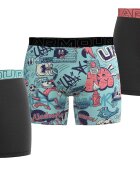 Under Armour Фитнес боксерки Performance Tech - 3 чифта Тюркоаз/Tъмносив