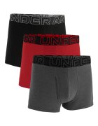 Under Armour Фитнес боксерки с лого на талията - 3 чифта Черен/Тъмночервен/Tъмносив