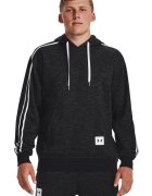Under Armour Фитнес худи Ua Essential Heritage с райе встрани - Бял/Черен
