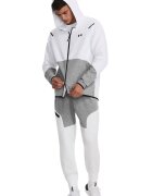 Under Armour Фитнес худи Unstoppable с цип - Бял/Сив