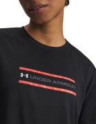 Under Armour Фитнес къса тениска Tech Branded с лого Черен/Корал