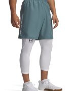 Under Armour Фитнес шорти Wordmark с лого Бял/Петролно синьо