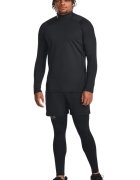 Under Armour Фитнес слим блуза с ниска яка Черен