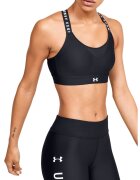 Under Armour Фитнес сутиен Infinity с кръстисан гръб - Бял/Черен