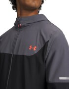 Under Armour Фитнес яке Tech Utility с качулка Черен/Мандарина/Tъмносив