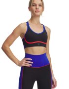 Under Armour Фуитнес сутиен с лого - Черен/Кралско Синьо/Аленочервен