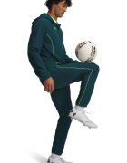 Under Armour Футболен слим екип Challenger Pro с лого и цип - Тъмнозелен